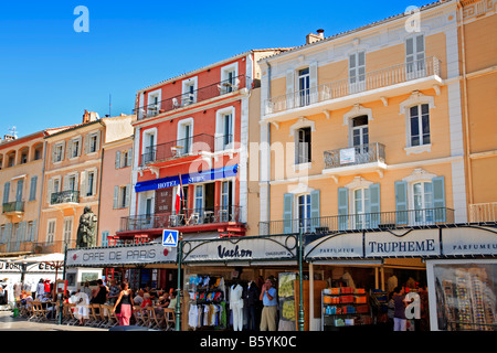 St. Tropez harbour, Cote D'Azur, South of France Stock Photo