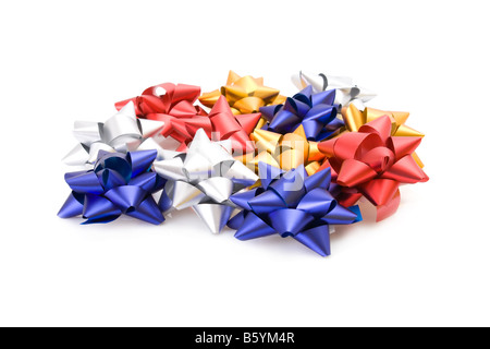 gift bows isolated on white background Stock Photo - Alamy