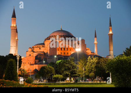 Hagia Sofia at night. Sultanahmet, Istanbul, Turkey Stock Photo