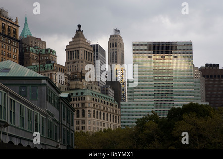 Skyscrapers in Manhattan New York City USA Stock Photo