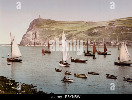 Harbour of Port Erin, Isle of Man, England Stock Photo