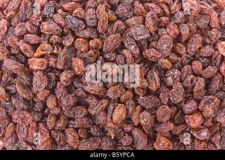 Crimson Raisins background texture close up detail Stock Photo