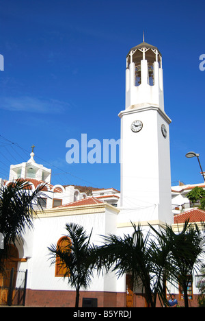 Parroquial de Nuestra Señora Church, Plaza del Carmen, Los Cristianos, Tenerife, Canary Islands, Spain Stock Photo
