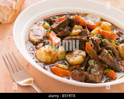 Rabo de Toro- Boneless Oxtail and Potato Stew Stock Photo