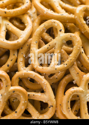 Salted Pretzels Stock Photo