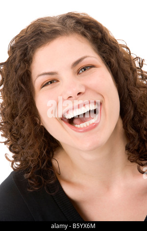 Portrait Of Woman Smiling Stock Photo