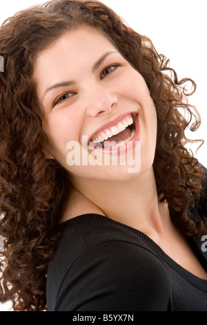 Portrait Of Woman Smiling Stock Photo