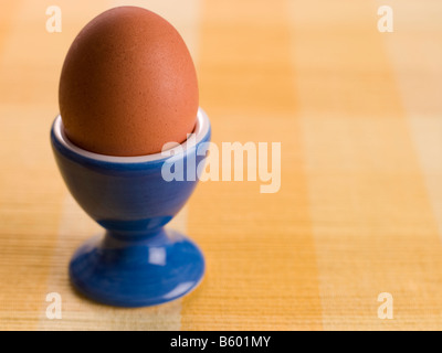 Soft Boiled Egg in a Egg Cup Stock Photo