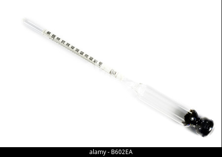Hydrometer used in Home Brewing Stock Photo
