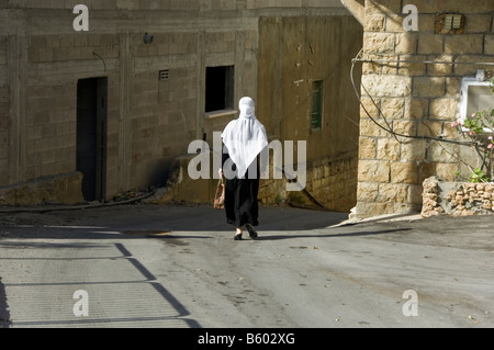 Druze Woman Walking Stock Photo