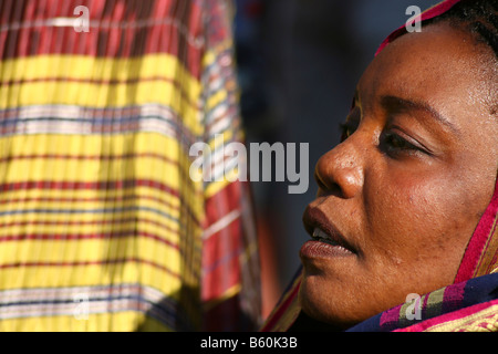 XIV Dance Theatre Festival, Bytom, Poland. Portrait of an artist from Sudan. Stock Photo