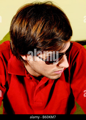 Young Man Wearing Sunglasses Model Released Stock Photo