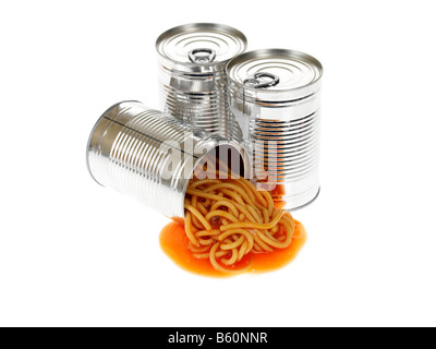 Tinned Spaghetti Stock Photo