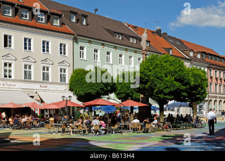 Marienplatz Square, Weilheim, Upper Bavaria Stock Photo
