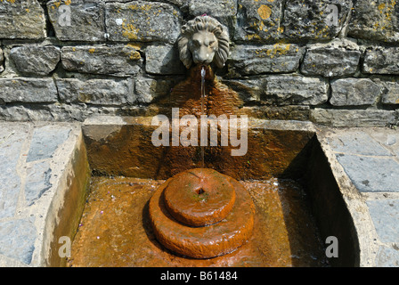 Chalice Well, Ley lines, Legend of King Arthur, Glastonbury, Mendip, Somerset, England, Great Britain, Europe Stock Photo