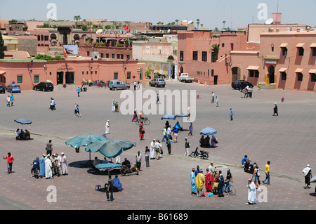 Djemma el-Fna Square, Marrakech, Morocco, Africa Stock Photo