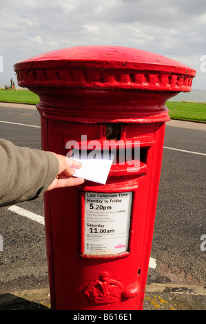 Royal Mail letterbox in the seaside resort of Frinton-on-Sea, Essex, England, United Kingdom, Europe Stock Photo