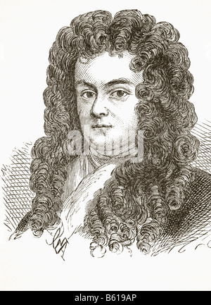 John Somers, 1st Baron Somers, 1651 to 1716.   Lord High Chancellor of England under King William III. Stock Photo