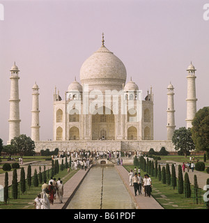 Taj Mahal, India. At Agra.The Emperor Shah Jehan great Monument tohis wife Nur Jehan whobore him 16 children Stock Photo