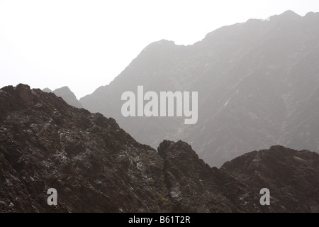 HATTA MOUNTAINS IN DUBAI Stock Photo