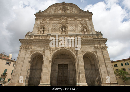 Cathedral San Nicola, Cattedrale Turritana, Sassari, Sardinia, Italy, Europe Stock Photo