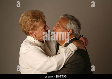 Senior couple married over 50 years Stock Photo