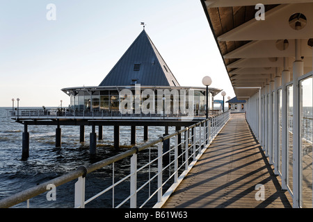 Heringsdorf Pier, Usedom Island, Baltic Sea, Mecklenburg-Western Pomerania, Germany, Europe Stock Photo