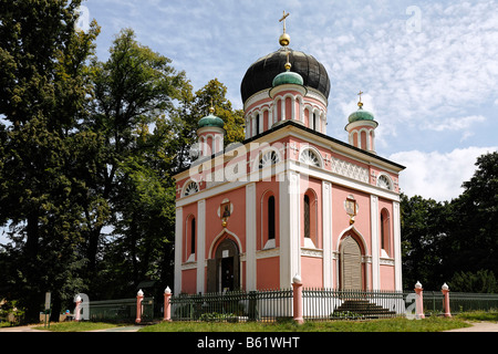 Alexander Newski Chapel, russian colony, Alexandrowka, Potsdam, Brandenburg, Germany, Europe Stock Photo
