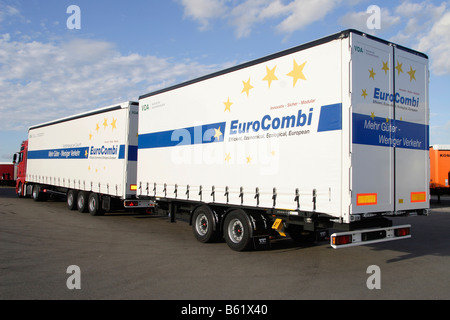 Euro-Combi, 60 ton truck Stock Photo