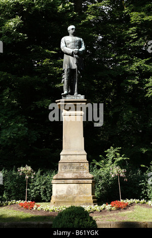 Bismarck memorial, Bad Kissingen, Rhoen, Bavaria, Germany, Europe Stock Photo