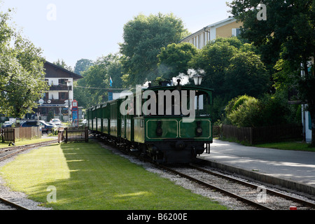 Chiemsee Railway in Prien, Chiemgau, Upper Bavaria, Germany, Europe Stock Photo