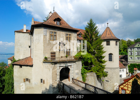 Meersburg Castle, Bodensee district, Baden-Wuerttemberg, Germany, Europe Stock Photo