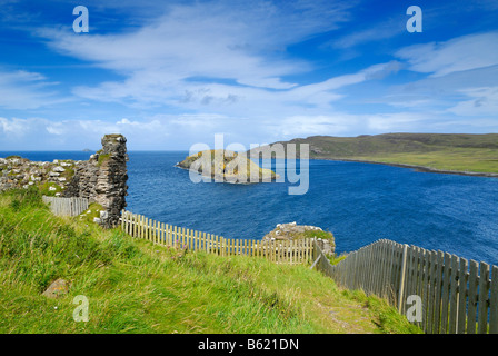 Duntulm castle, Isle of Skye, Scotland, Great Britain, Europe Stock Photo