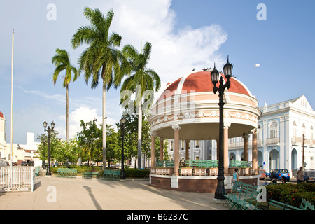 Colegio de San Lorenzo on Parque Jose Marti in Cienfuegos, Cuba, Caribbean, America Stock Photo