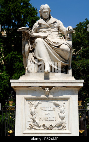 Monument for Wilhelm von Humboldt, Berlin, Germany, Europe Stock Photo