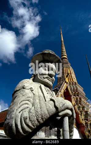 Guardian figure, Wat Phra Keo, King's Temple, Bangkok, Thailand, Asia Stock Photo