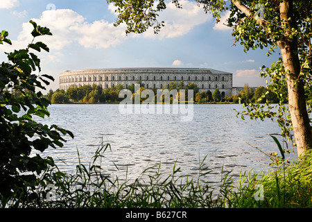 Congress hall, uncompleted, Nazi party rally grounds, architect Albert Speer, Nuremberg, Middle Franconia, Bavaria, Germany, Eu Stock Photo