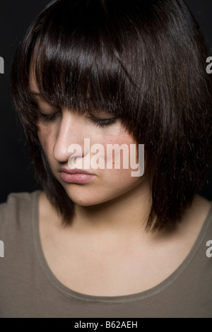 Sad young woman Stock Photo