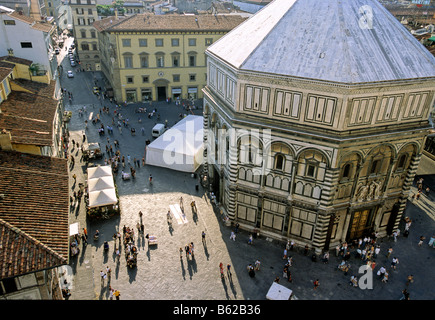 Baptistery, Piazza San Giovanni, Florence, Firenze, Tuscany, Italy, Europe Stock Photo