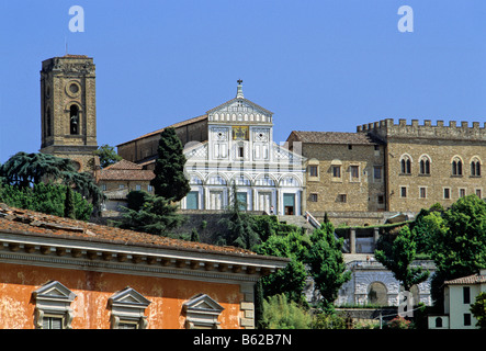 Basilica di San Miniato al Monte, Basilica of St Minias on the Mountain, in Florence, Firenze, Tuscany, Italy, Europe Stock Photo