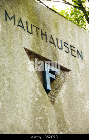 Mauthausen concentration camp memorial, Cimetiere du Pere Lachaise, Paris cemetery, France, Europe Stock Photo