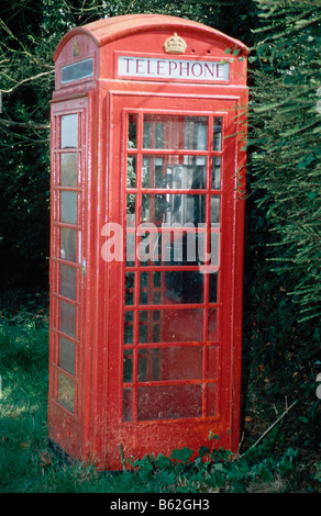 K6 Red Telephone Box Stock Photo
