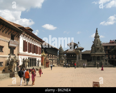 Durbar Square, Bhaktapur (aka Bhadgaon or Khwopa), Kathmandu valley, Bagmati, Nepal, central Asia Stock Photo
