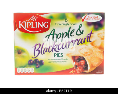 Apple and Blackcurrant Pies Stock Photo