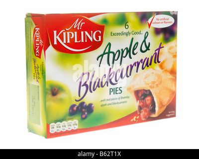 Apple and Blackcurrant Pies Stock Photo