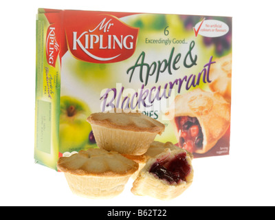 Apple and Blackcurrant Pies Stock Photo