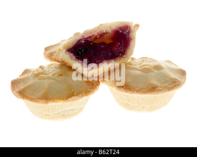 Apple and Blackcurrant Pies Stock Photo