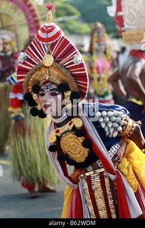 Yakshagana aritst performing during Dasara festival in Mysore India in 2008. Stock Photo