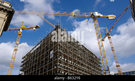 Construction site on Oberwallstrasse, Berlin, Germany Stock Photo
