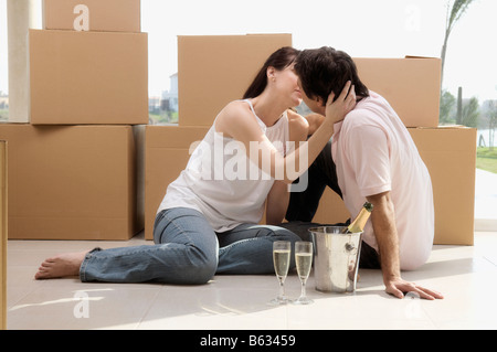 Couple romancing Stock Photo